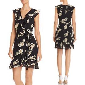 NWOT Bardot Ruffled Floral Faux-Wrap Dress